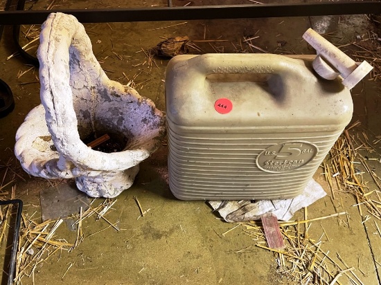 Concrete Basket and Water Jug