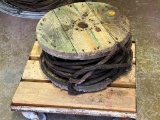 Cable on Wooden Spool and Cart