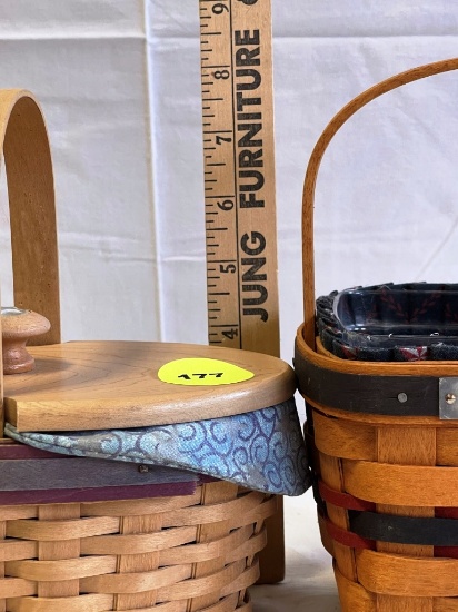 Covered Longaberger Basket Plus One