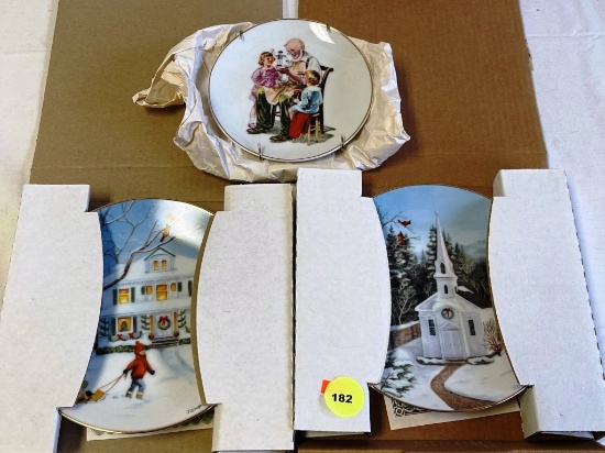 3 Collectible Plates