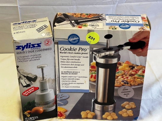 Hand Chopper and Cookie Press