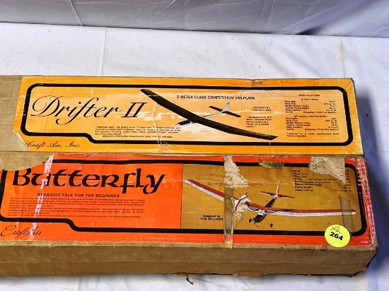 Model airplane and supplies
