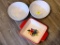 Stoneware Bowls and Casserole