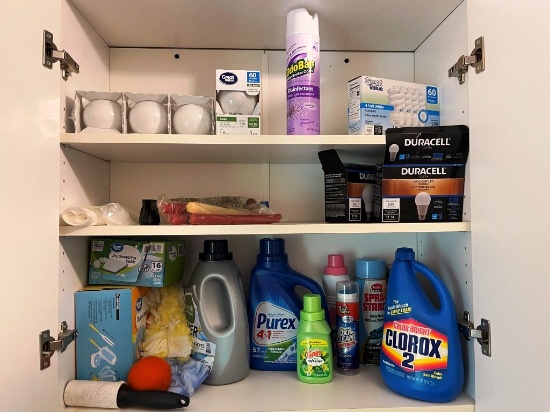 Laundry Cabinet Contents