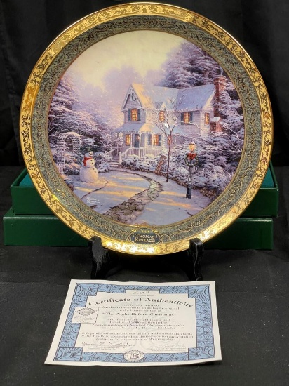 Kinkade's Night Before Christmas Plate