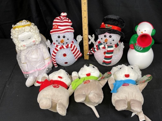 Lighted and Musical Snowmen