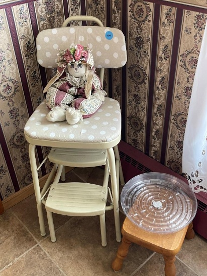 Stepstool and Plant Stands