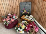 Flowers and Stool Grouping