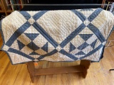 Blue and White Lap Quilt