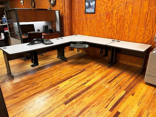 3 Section Office Work Desks