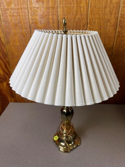 Brass Lamp with Double Pullswitches