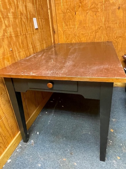 Library Table with Drawers