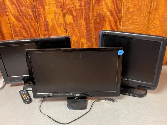 3 Smaller Flat Screen TV or Monitor