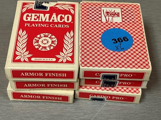 6 Decks Casino-used Playing Cards