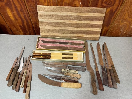 Kitchen Knives with Cutting Board