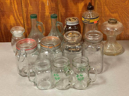 Glass Jars and Mugs