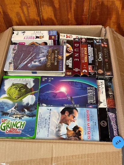 Box of VHS Tapes