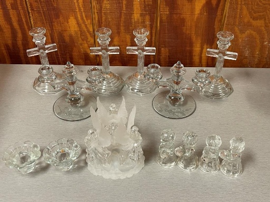 Glass Candle Holders
