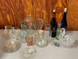 Decorative Glass and Refreshment Set