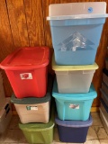 7 Assorted Style Totes with Lids