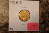 $2.5 INDIAN GOLD
