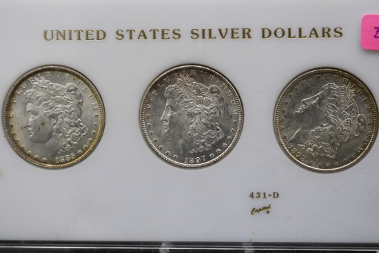 3 MORGAN DOLLARS