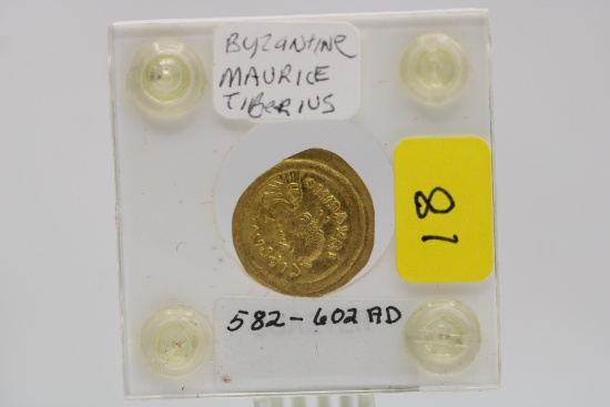 BYANTINE GOLD CON MAURICE TIBERIUS