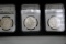 3 PC. MORGAN DOL. SET