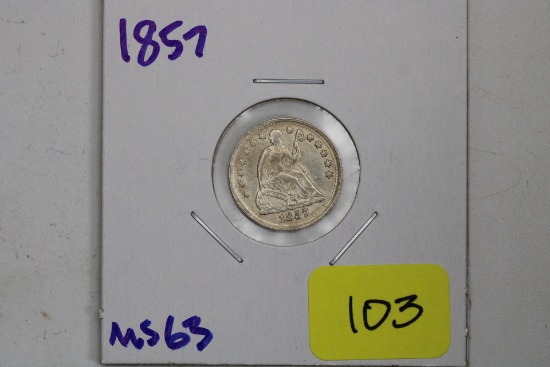 SEATED HALF DIME