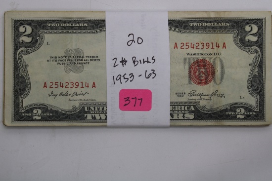 20 $2 BILLS
