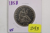 SEATED HALF DOL.