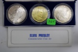 3 PC. ELVIS COIN SET