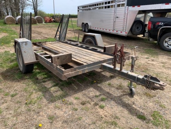 Single Axle Skid Steer Trailer