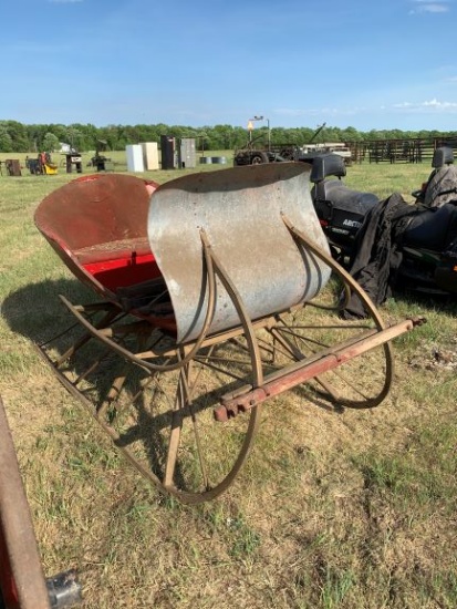 Cutter Sleigh With Upholstered Seats