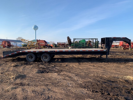 2003 ABU 25ft Flatbed Trailer Plus 5ft Beaver Tail