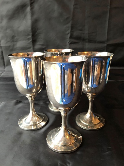 WM. Rogers Silver Plated Goblets