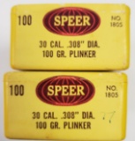 SPEER #1805 30 CAL 100GR 308 PLINKER BULLETS