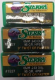 SIERRA #1537 6MM 243 95GR HPBT BULLETS