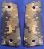 1911 GRIPS, OFFICER, DIGITAL CAMO, POLY