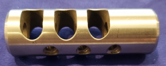 AR10 MUZZLE BRAKE, STAINLESS STEEL, 5/8-24