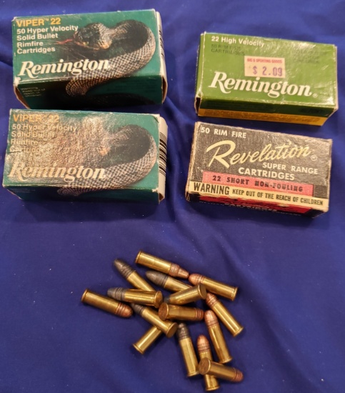 AMMO MISC .22 SHORT & LR, APPROX 200 RDS