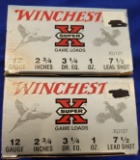 AMMO WINCHESTER SUPER X 12 GAUGE SHOTGUN SHELLS, #7.5, 2.75