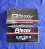 BLAZER .45ACP 230GR FMJ… 100 RDS
