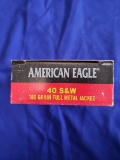 AMERICAN EAGLE .40 S&W 180GR FMJ… 50 RDS