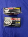 WOLF .223 REM 55GR COPPER HP… 40 RDS