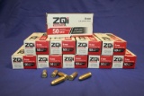 ZQI 9mm Luger NATO Ammo 500 Rds 124 gr FMJ Brass Cased