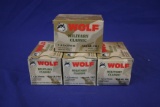 Four Boxes of Wolf Military 7.62x39 Ammo