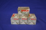 Four Boxes of Wolf Military 7.62x39 Ammo