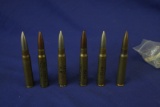 8mm Mauser Ammo, AP, Blue Tip, & Ball, Misc 6 Rounds (NOT LEGAL FOR SALE IN CA)