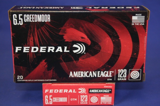 Federal 6.5 Creedmoor Ammo (2 boxes)